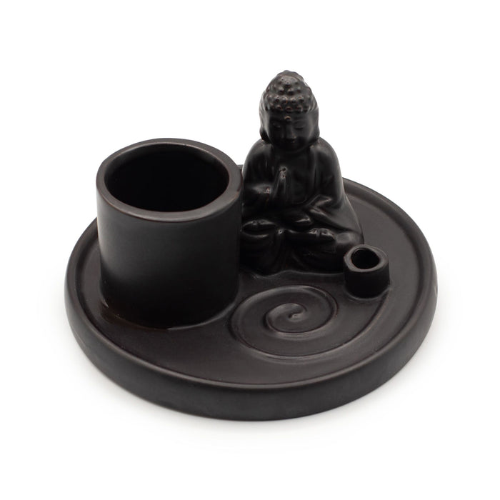 Podstawka ceramiczna Budda – Ceramika czarna matowa