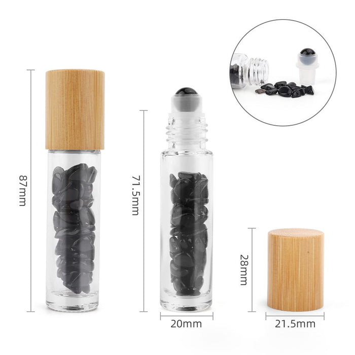 Roller z kamieniem naturalnym 5 ml – Turmalin czarny — zdjęcie 2