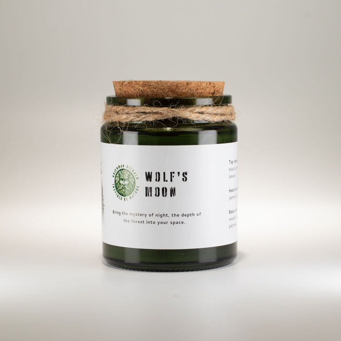 Świeca sojowa z knotem drewnianym – Wilczy księżyc