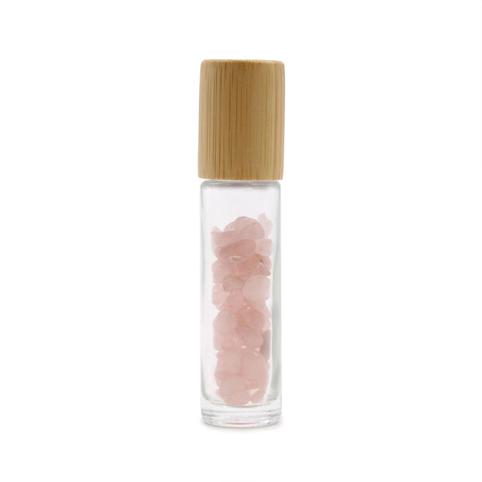 Roller z kamieniem naturalnym 5 ml – Kwarc różowy — zdjęcie 2