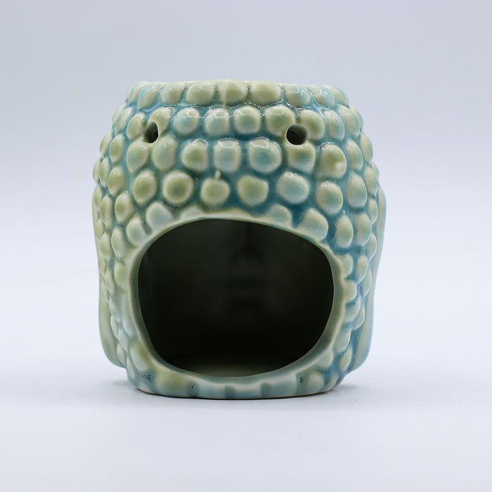 Kominek ceramiczny Budda – Niebieski