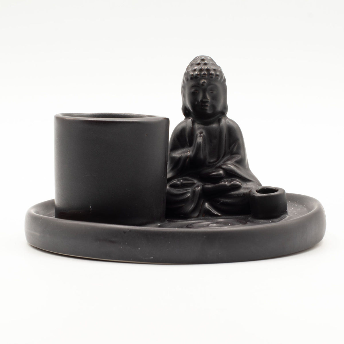 Podstawka ceramiczna Budda – Ceramika czarna matowa — zdjęcie 8