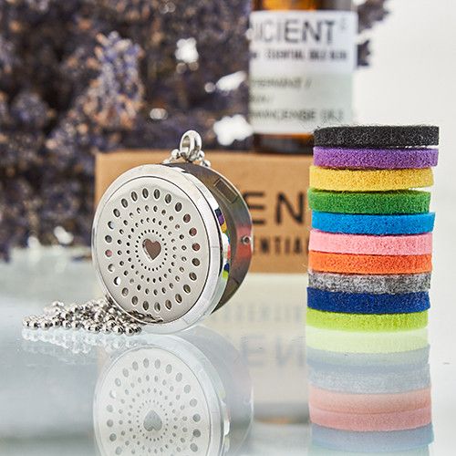 Wisiorek aromaterapeutyczny – Diamentowe serce 30 mm — zdjęcie 3