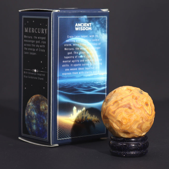 Planeta z kamienia – Merkury (agat koronkowy)