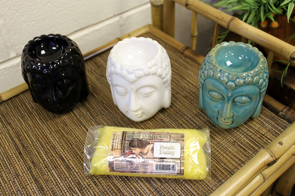 Kominek ceramiczny Budda – Czarny — zdjęcie 2