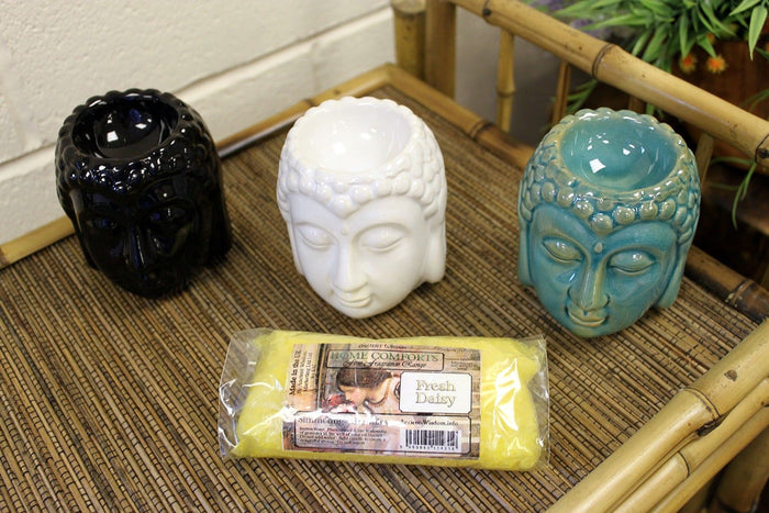 Kominek ceramiczny Budda – Czarny — zdjęcie 2