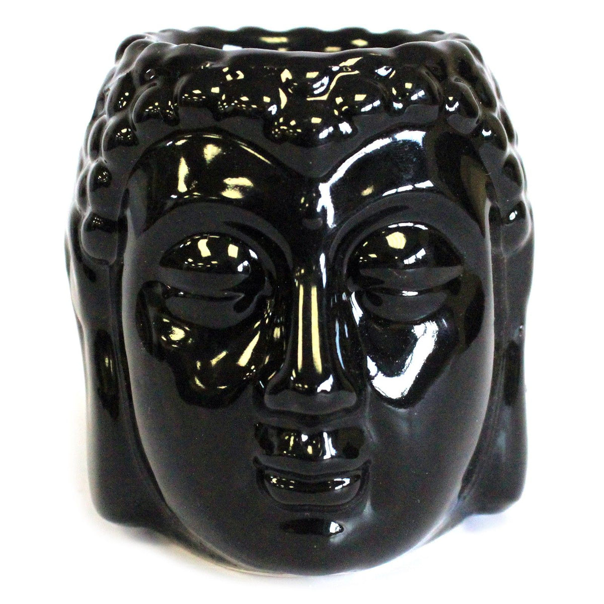 Kominek ceramiczny Budda – Czarny — zdjęcie 3