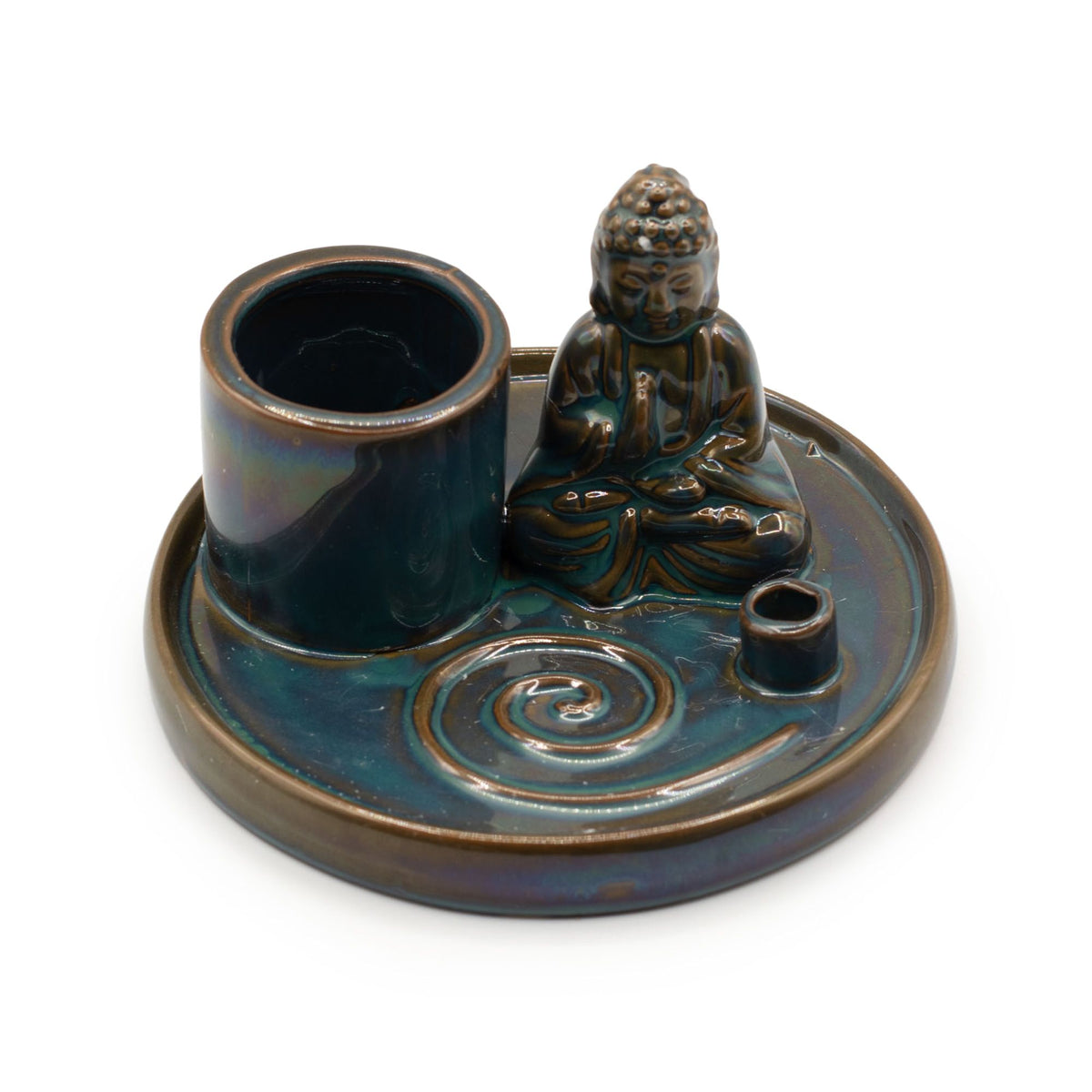 Podstawka ceramiczna Budda – Ceramika niebieska — zdjęcie 4