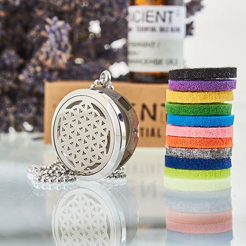 Wisiorek aromaterapeutyczny – Kwiat Życia 30 mm — zdjęcie 3