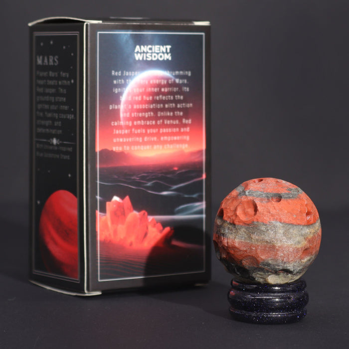 Planeta z kamienia – Mars (jaspis czerwony)