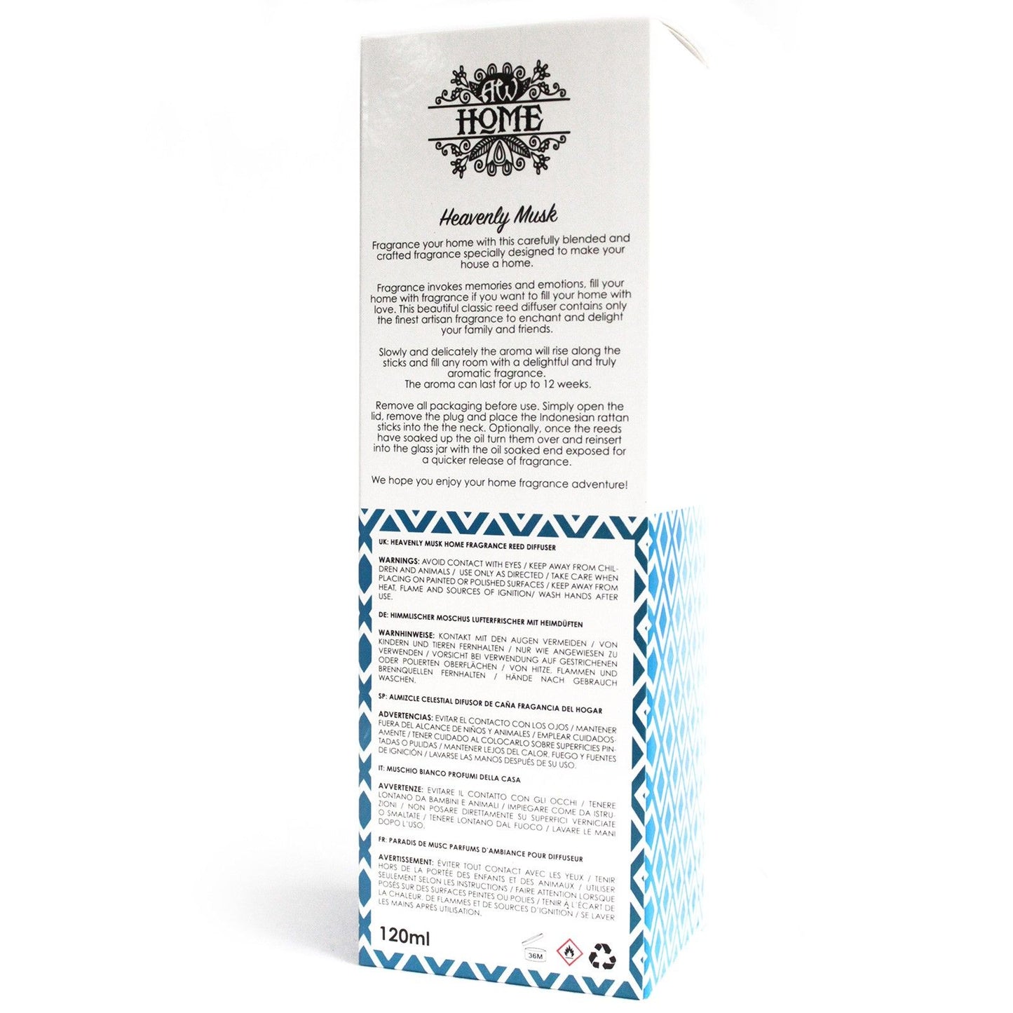 Dyfuzor Zapachowy 120ml – Niebiańskie Piżmo