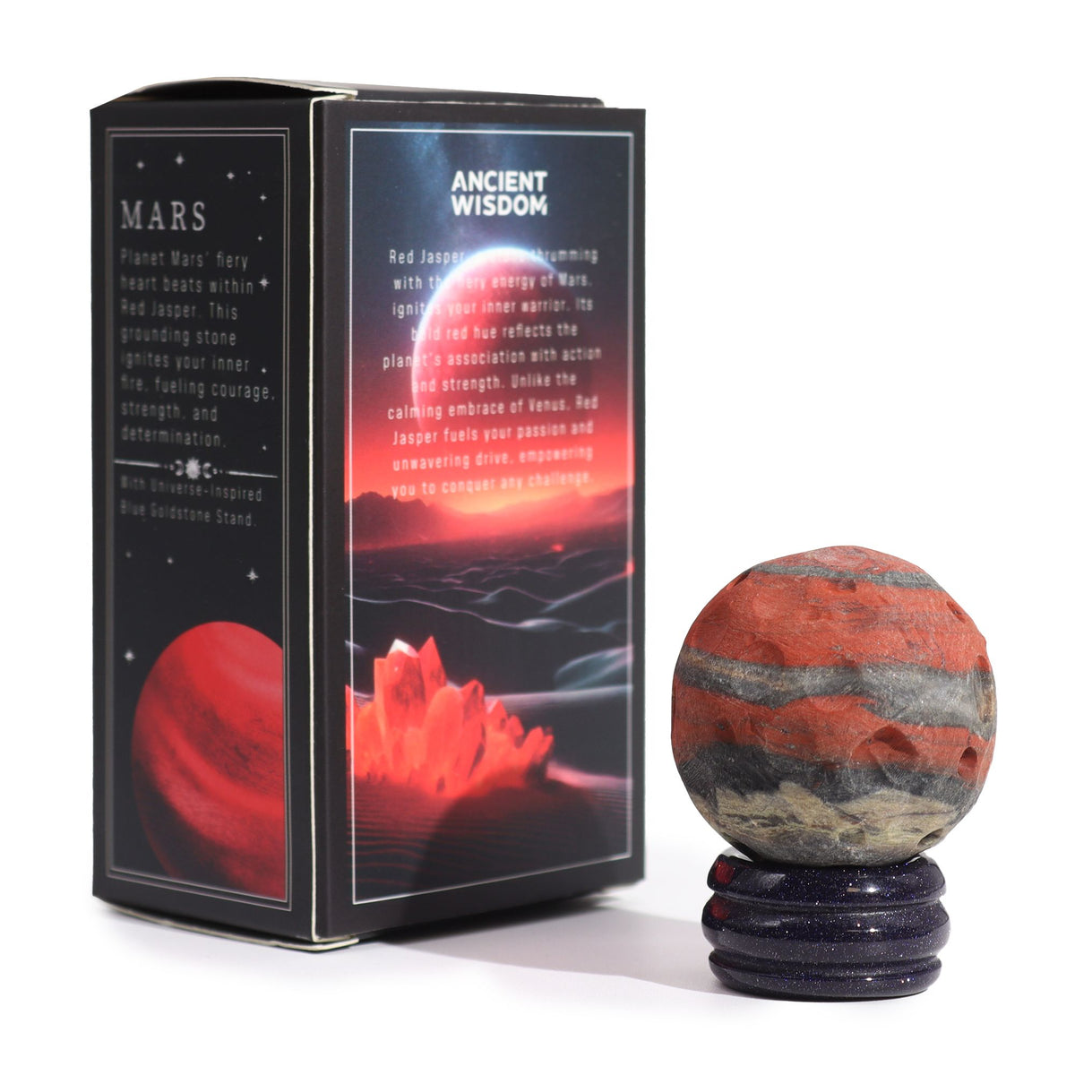 Planeta z kamienia – Mars (jaspis czerwony) — zdjęcie 3