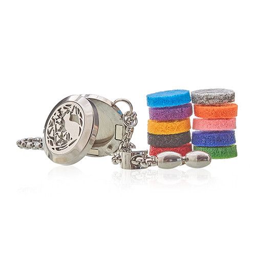 Bransoletka aromaterapeutyczna – Kot i kwiaty 20 mm — zdjęcie 3