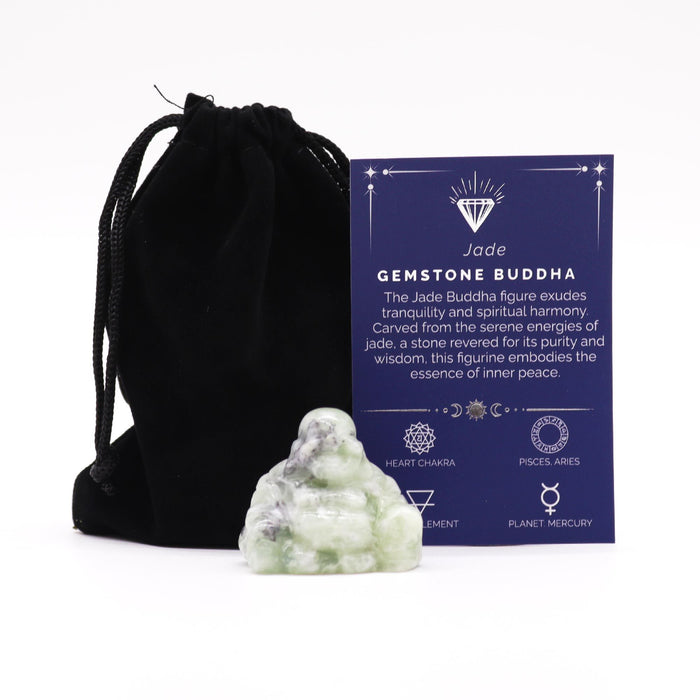 Figurka z kamienia – Budda mały (jadeit)