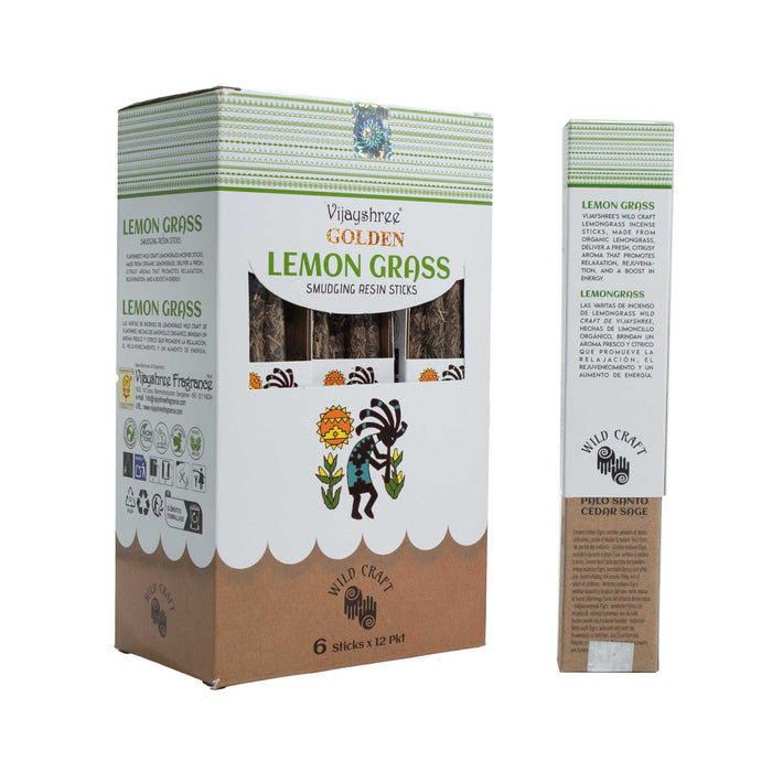 Kadzidło żywiczne 30 g (6 sztuk) – Trawa cytrynowa — zdjęcie 2