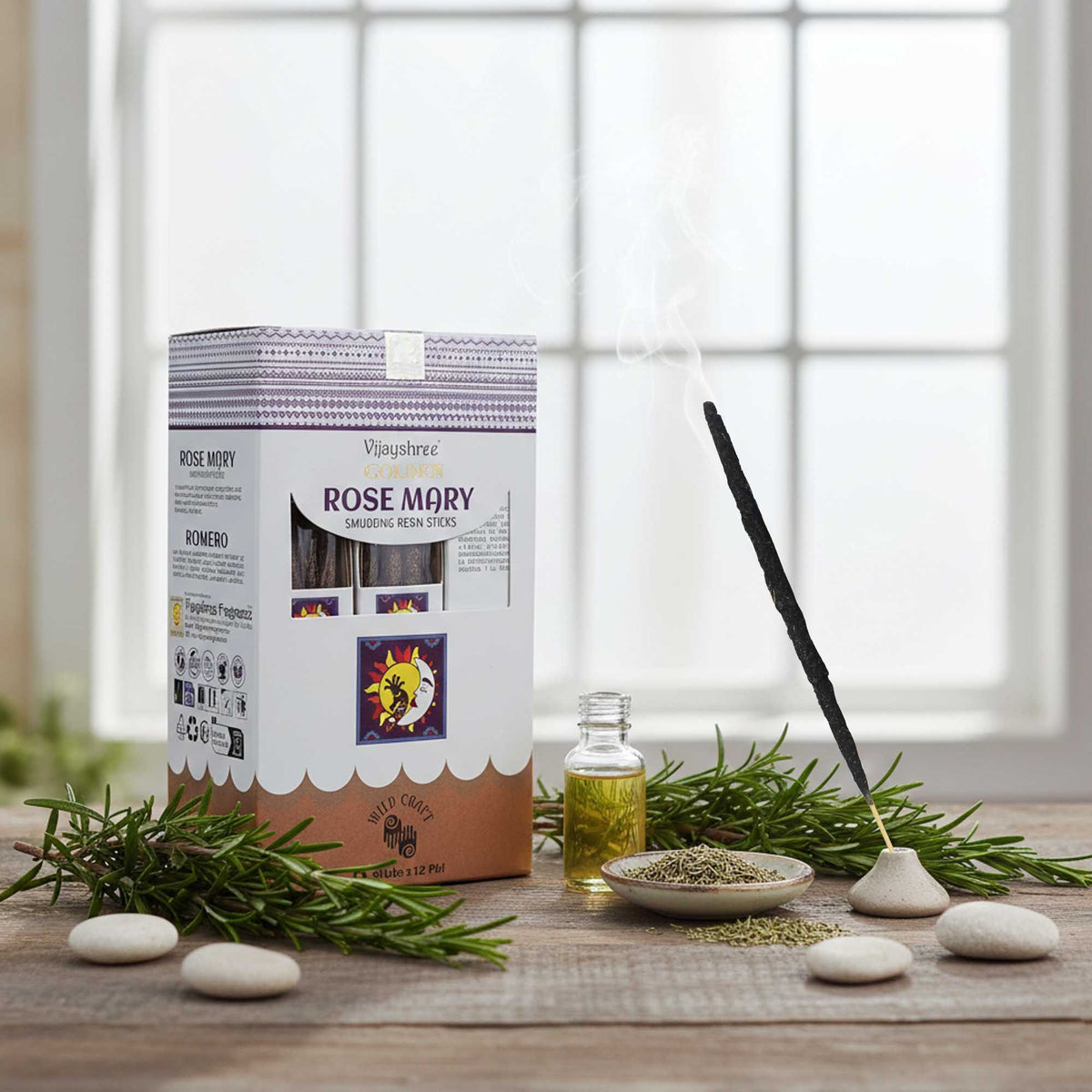 Kadzidło żywiczne 30 g (6 sztuk) – Rozmaryn