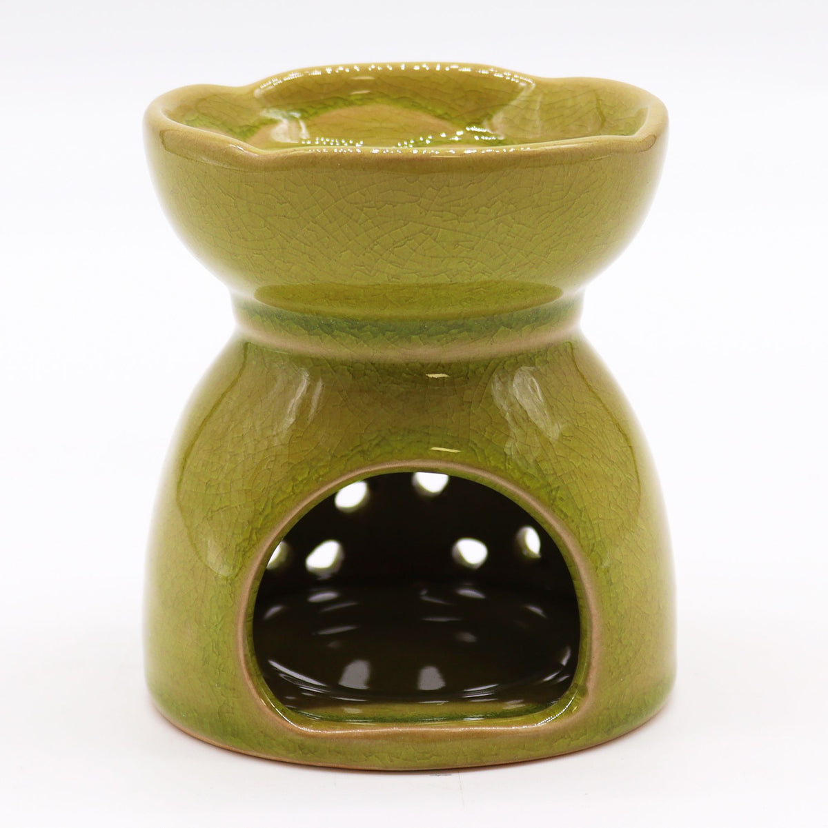 Kominek ceramiczny Drzewo Życia – Limonkowy