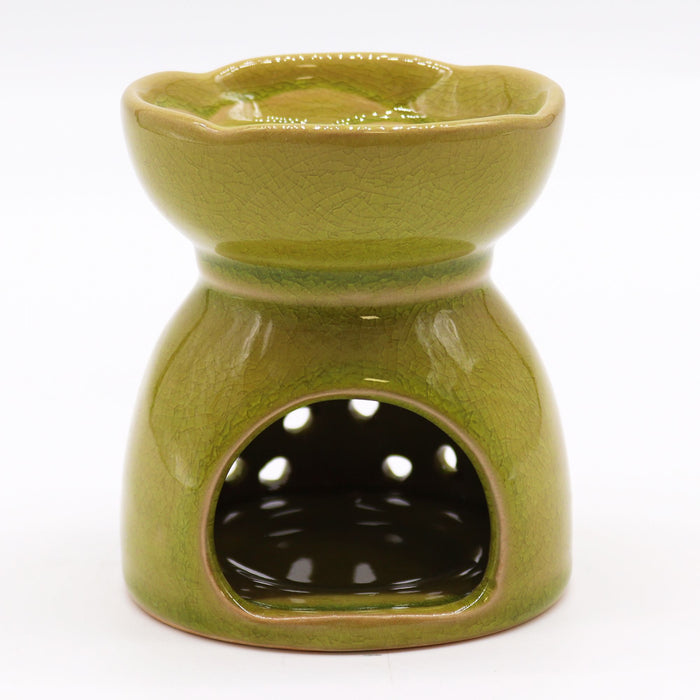 Kominek ceramiczny Drzewo Życia – Limonkowy