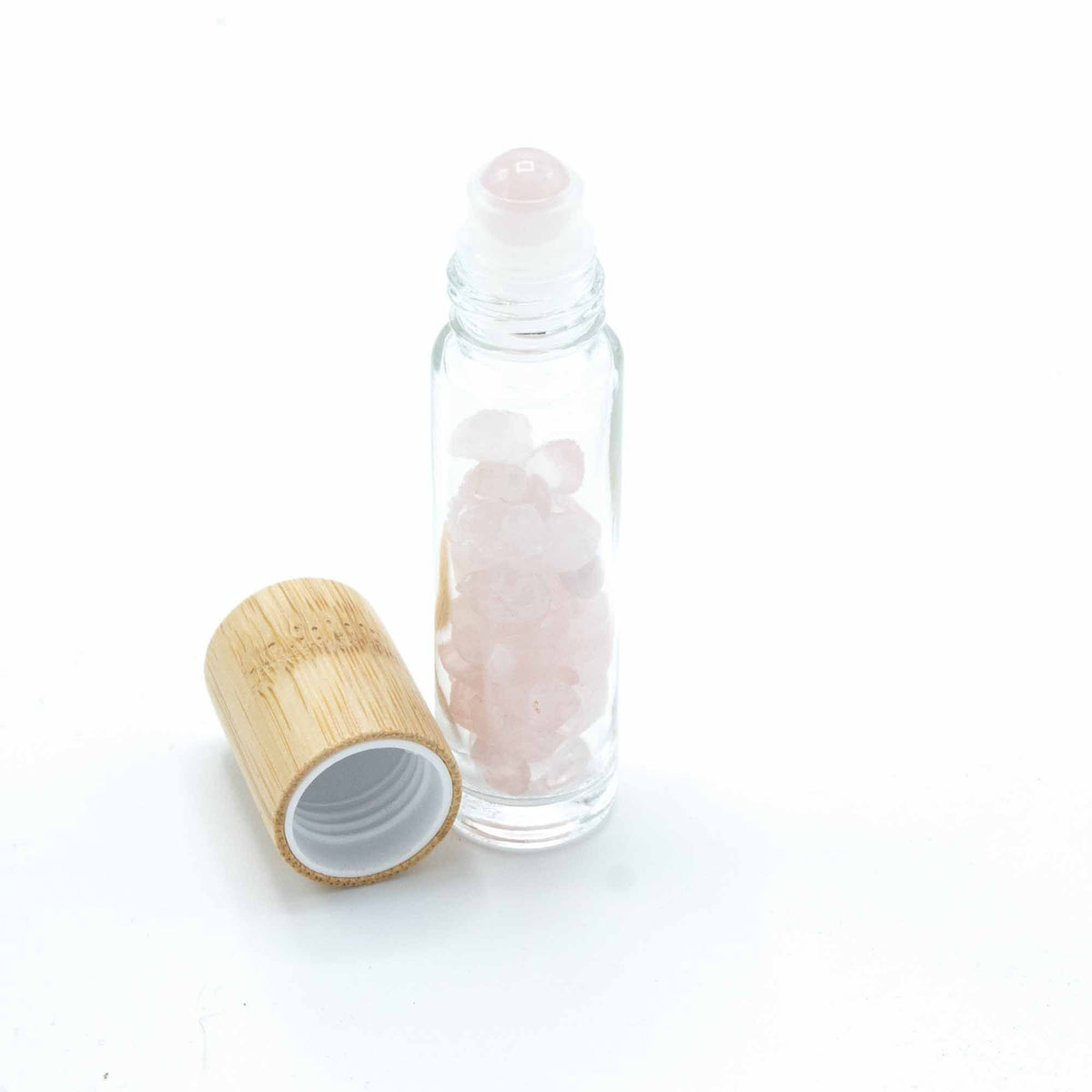 Roller z kamieniem naturalnym 5 ml – Kwarc różowy — zdjęcie 3
