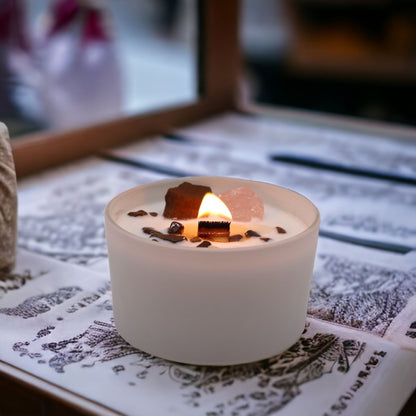 Świeca Kryształowa Czakr – Czakra Sakralna