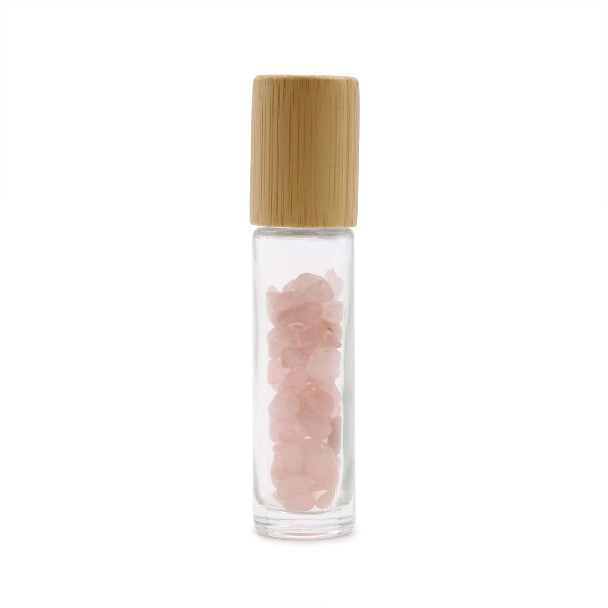 Roller z kamieniem naturalnym 5 ml – Kwarc różowy — zdjęcie 2