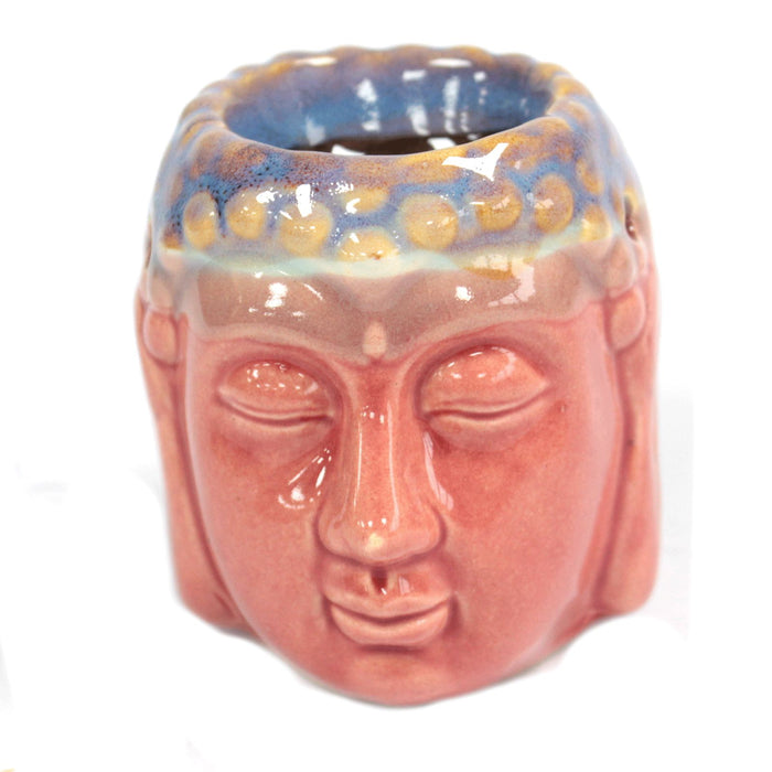 Kominek ceramiczny Budda – Róż i turkus
