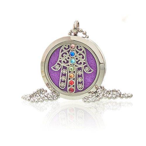 Wisiorek aromaterapeutyczny – Hamsa Czakra 30 mm