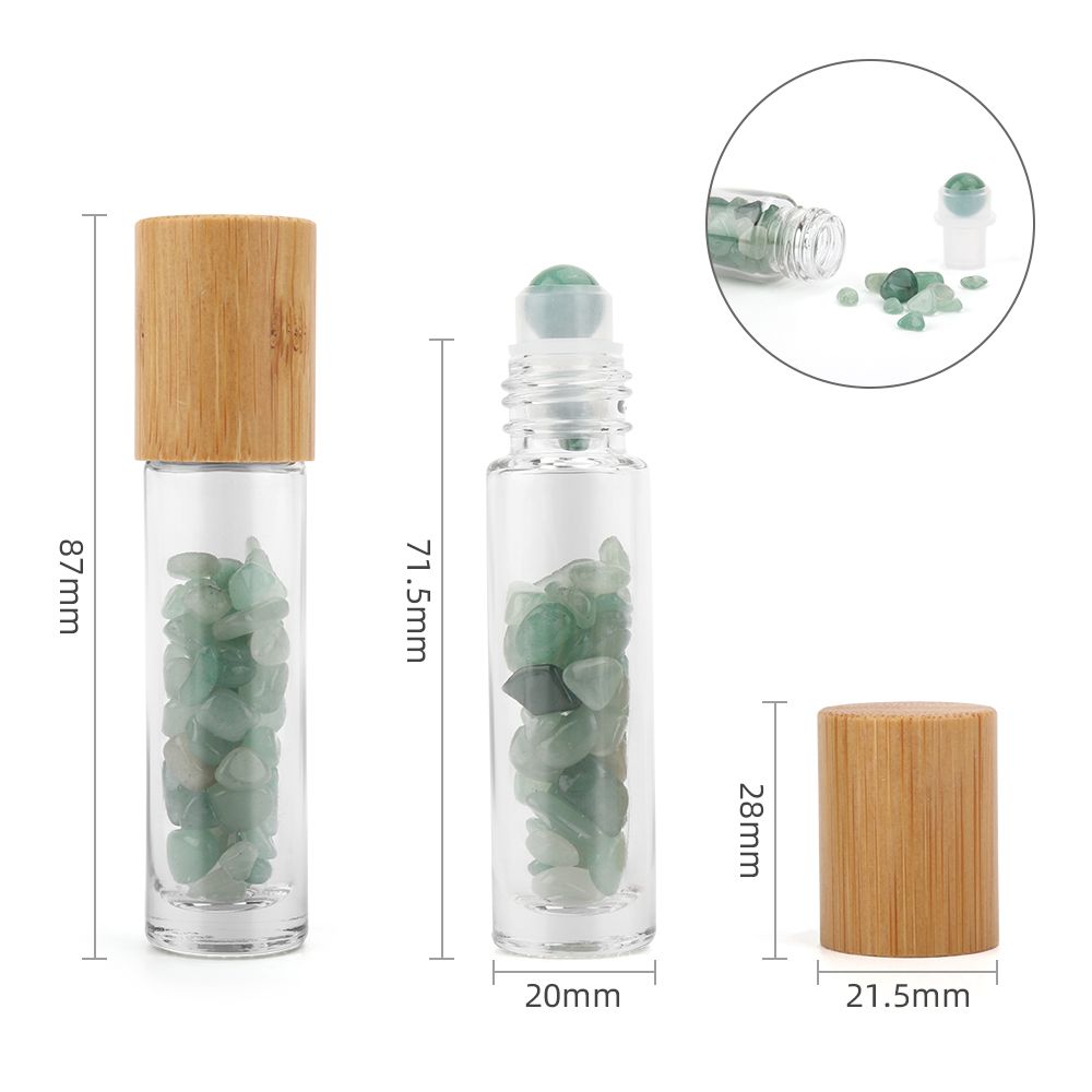 Roller z kamieniem naturalnym 5 ml – Awenturyn — zdjęcie 4