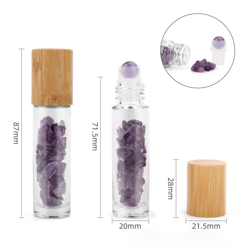 Roller z kamieniem naturalnym 5 ml – Ametyst — zdjęcie 3