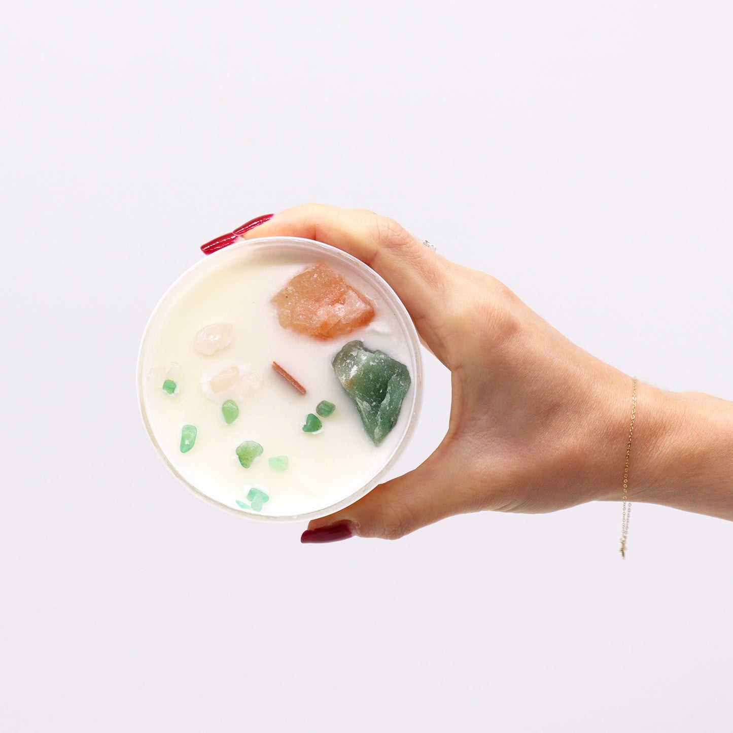 Świeca Kryształowa Czakr – Czakra Serca